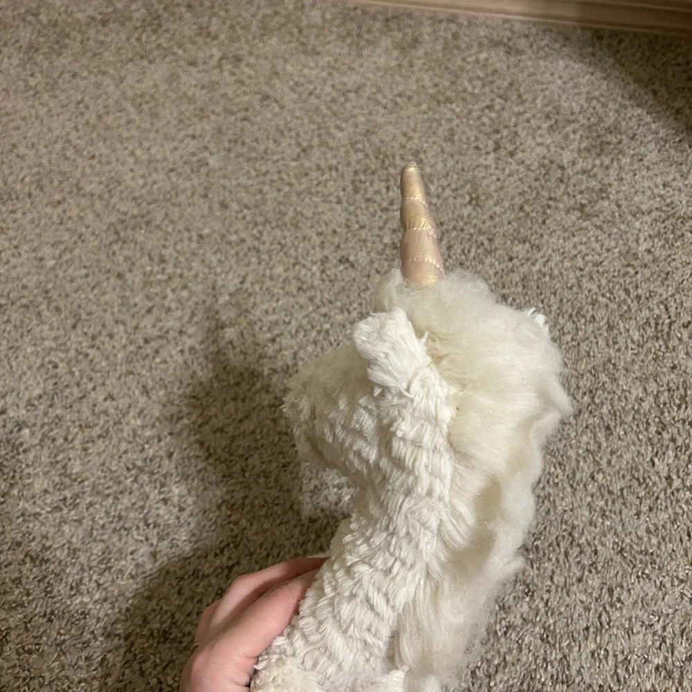 Jellycat London Dainty Unicorn Soft Stuffed Animal Plush 20” Shimmer Hooves Baby